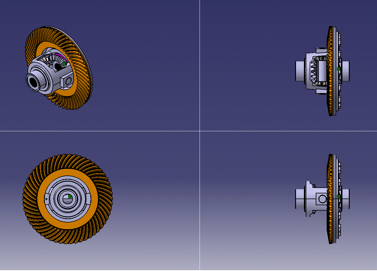 面包汽车主减速器及差速器设计含CAD图纸+CATIA三维模型+说